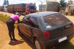 Rádio patrulha da Polícia Militar de Dourados recupera veículo furtado em Itaporã