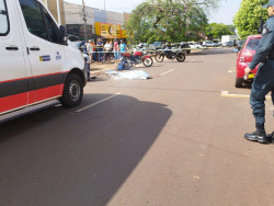 Homem de 70 anos morre atropelado por motoentregador em Dourados
