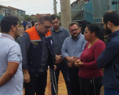 Após temporal, Laudir solicita cadastro de famílias desabrigadas