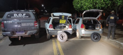 Dois veículos carregados com pneus ilegais são apreendidos pelo DOF