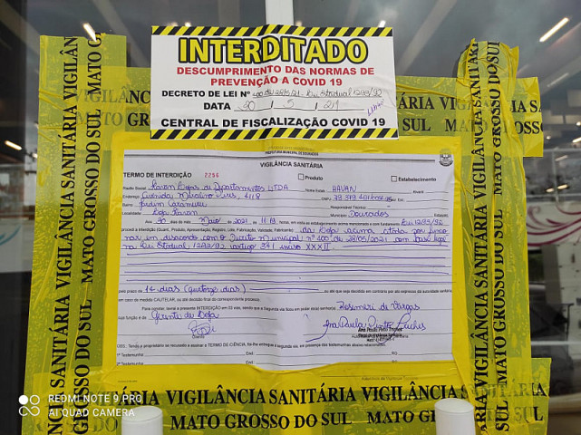 Local deve ficar fechado durante a vigência do decreto. Imagem: (Assecom)