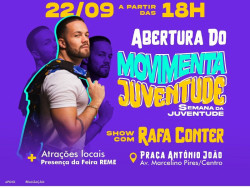 Movimenta Juventude começa nesta sexta na Praça Antônio João