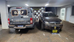 Polícia recupera veículo, em Itahum, com registro criminal