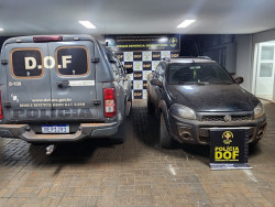 Polícia recupera veículo, em Itahum, com registro criminal