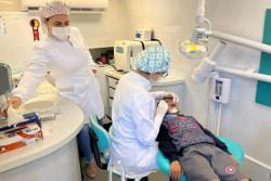 Odonto Móvel atende em Indápolis no Desenvolve Dourados em Ação