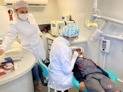 Odonto Móvel atende em Indápolis no Desenvolve Dourados em Ação