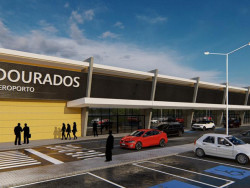 Governo apresenta nova fachada do aeroporto regional de Dourados