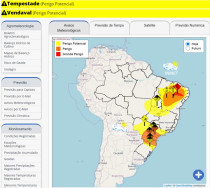 Inmet emite alerta de tempestade e vendaval em Dourados