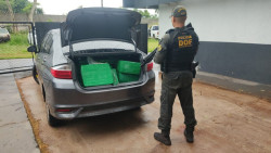 Homem é preso com veículo roubado carregado com 350 quilos de drogas