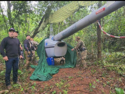 Polícia paraguaia encontra helicóptero do tráfico na fronteira com MS