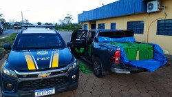 Toyota Hilux roubada em Minas levava 1,1 tonelada de maconha