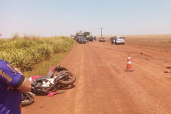 Motociclista morre em estrada vicinal de Rio Brilhante