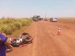 Motociclista morre em estrada vicinal de Rio Brilhante