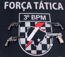 Homem é preso com armas em ônibus em Nova Alvorada do Sul