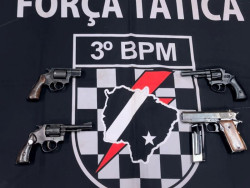 Homem é preso com armas em ônibus em Nova Alvorada do Sul