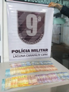 Bandido invade casa lotérica e é flagrado pela Polícia Militar