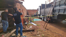 Vídeo: caminhoneiro cai de carroceria de carreta e morre em Dourados