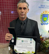 Investigador de Dourados é homenageado pela Assembleia Legislativa de MS