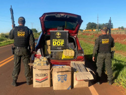 Veículo roubado em SP é recuperado com 612 quilos de maconha