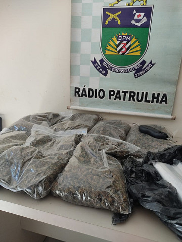 Radio Patrulha do 3º Batalhão da PM encontra supermaconha em casa de vítima de covid-19. Imagem: (Assessoria)