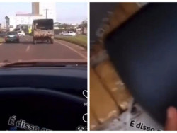Traficantes com carro lotado de maconha debocham de militares do Exército