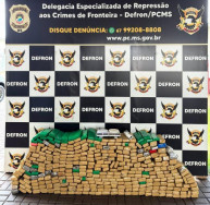 Defron apreende 306 quilos de maconha em casa no Terra Roxa