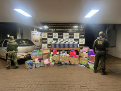 DOF apreende carro com materiais contrabandeados avaliados em R$ 440 mil