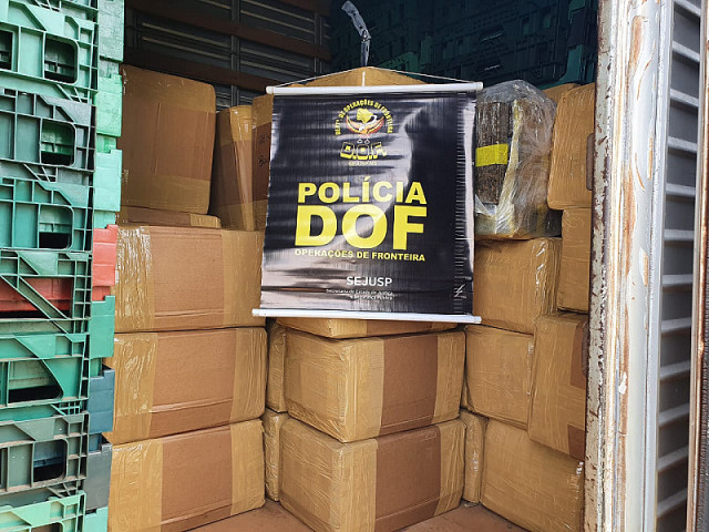 Droga apreendida pelo DOF na tarde desta terça-feira. Imagem: (Assessoria)