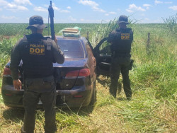 DOF apreende veículo com meia tonelada de maconha em Aral Moreira