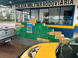Polícia apreende 1,5 tonelada de drogas e recupera caminhonete em Amambai.