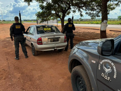 Homem com tornozeleira eletrônica é preso pelo DOF com carro furtado