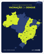 Vacinação contra a dengue começa em fevereiro, em 521 municípios