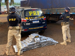 Caminhoneiro é preso com carga milionária de cocaína na BR-376
