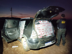 Veículo carregado com cigarro é apreendido pelo DOF na MS-164