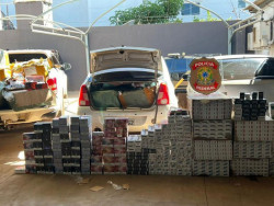Três são presos pela PF com cigarro e pneus contrabandeados na fronteira