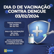Postos de saúde de Dourados abrem neste sábado para vacina contra dengue