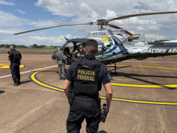 Chefe do clã do tráfico é levado de helicóptero a presídio federal