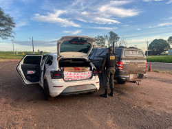 Polícia apreende 750 pacotes de cigarros em Ponta Porã