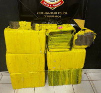 Polícia fecha entreposto e prende mulher com 135 quilos de maconha