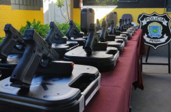 Novas pistolas Glock reforçam segurança pública e ação da Polícia Penal