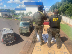 DOF recupera caminhão com carga milionária de cigarros