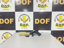 Homem é preso pelo DOF com arma de fogo e munições ilegais