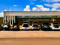 DOF intercepta comboio com nove veículos carregados com contrabando