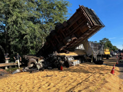 Sobe para seis número de mortos em acidente na BR-163 em Anhanduí