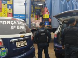 PM encontra 469 quilos de maconha em caminhão de bebidas