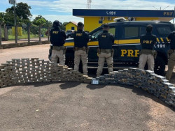 PRF apreende 274 quilos de cocaína em caminhão na BR-163