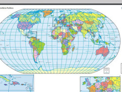 IBGE inicia venda do mapa-múndi com o Brasil no centro