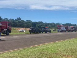 Helicóptero do Governo de MS cai com quatro pessoas