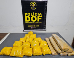 Polícia prende jovem com maconha e skunk