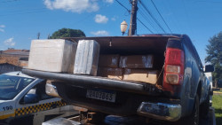 S10 parada na rua chama atenção e PM apreende meia tonelada de maconha